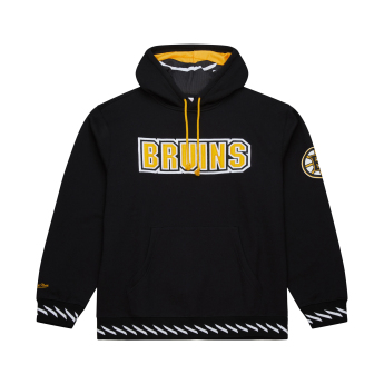 Boston Bruins férfi kapucnis pulóver Playmaker Fleece Hoodie Vintage Logo