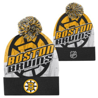 Boston Bruins gyerek téli sapka New Edge Cuffed Knit W Pom