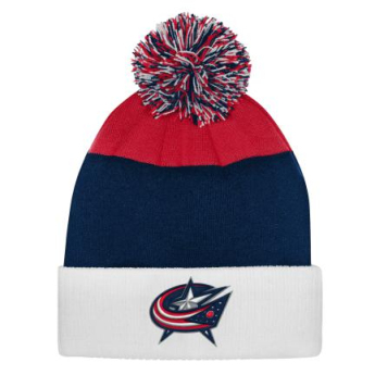 Columbus Blue Jackets gyerek téli sapka Essentials Cuffed Knit W Pom