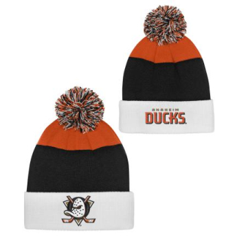 Anaheim Ducks gyerek téli sapka Essentials Cuffed Knit W Pom