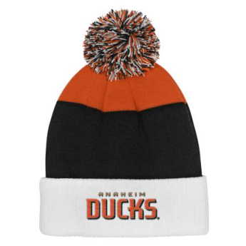 Anaheim Ducks gyerek téli sapka Essentials Cuffed Knit W Pom