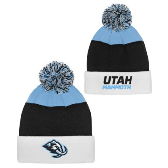 Utah Hockey Club gyerek téli sapka Essentials Cuffed Knit W Pom