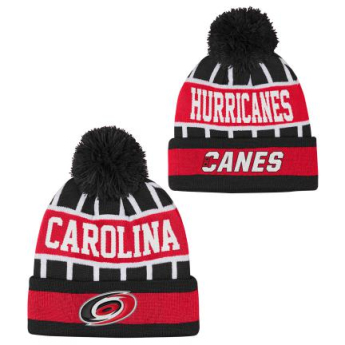 Carolina Hurricanes gyerek téli sapka Go Fast Cuffed Knit W Pom