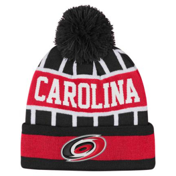 Carolina Hurricanes gyerek téli sapka Go Fast Cuffed Knit W Pom