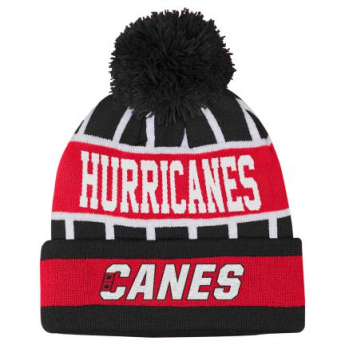 Carolina Hurricanes gyerek téli sapka Go Fast Cuffed Knit W Pom