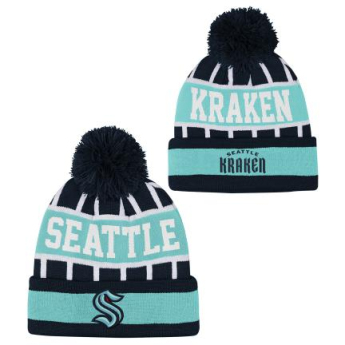 Seattle Kraken gyerek téli sapka Go Fast Cuffed Knit W Pom
