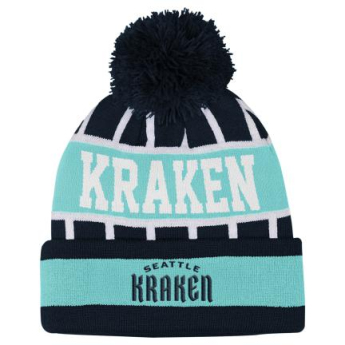 Seattle Kraken gyerek téli sapka Go Fast Cuffed Knit W Pom