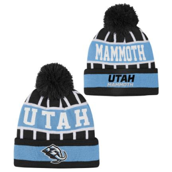 Utah Hockey Club gyerek téli sapka Go Fast Cuffed Knit W Pom