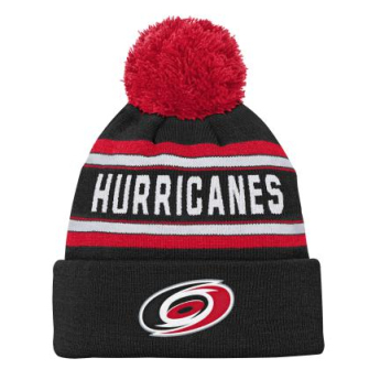 Carolina Hurricanes gyerek téli sapka Jacquard Cuffed Knit With Pom