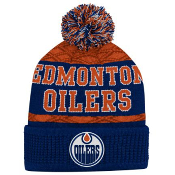 Edmonton Oilers gyerek téli sapka Puck Pattern Cuffed Pom