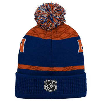 Edmonton Oilers gyerek téli sapka Puck Pattern Cuffed Pom
