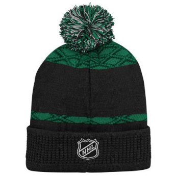 Dallas Stars gyerek téli sapka Puck Pattern Cuffed Pom