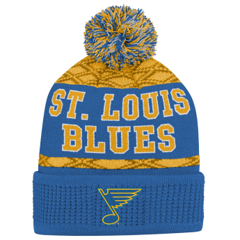 St. Louis Blues gyerek téli sapka Puck Pattern Cuffed Pom