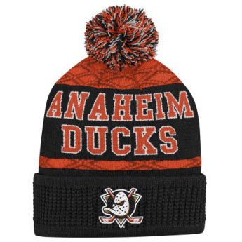 Anaheim Ducks gyerek téli sapka Puck Pattern Cuffed Pom