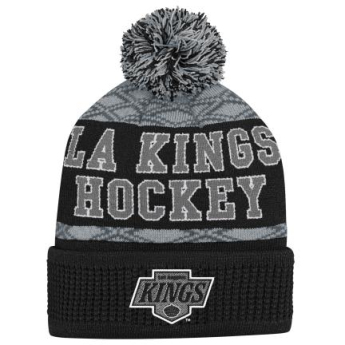 Los Angeles Kings gyerek téli sapka Puck Pattern Cuffed Pom