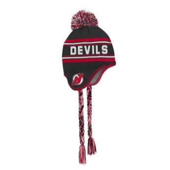 New Jersey Devils gyerek téli sapka Jacquard Tassel Knit With Pom