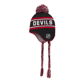 New Jersey Devils gyerek téli sapka Jacquard Tassel Knit With Pom