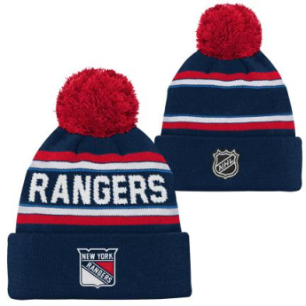 New York Rangers gyerek téli sapka 3Rd Jersey Jacquard Cuff Pom