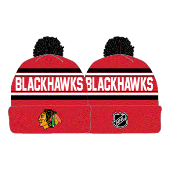 Chicago Blackhawks gyerek téli sapka 3Rd Jersey Jacquard Cuff Pom