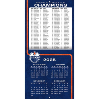 Edmonton Oilers naptár 2026 Wall