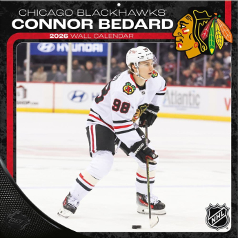 Chicago Blackhawks naptár Connor Bedard 2026 Wall