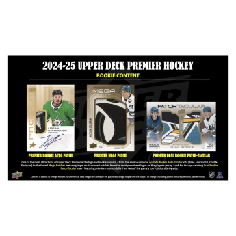 NHL dobozok NHL hokikártyák 2024-25 Upper Deck Premier Hockey Hobby Box