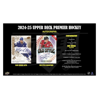 NHL dobozok NHL hokikártyák 2024-25 Upper Deck Premier Hockey Hobby Box