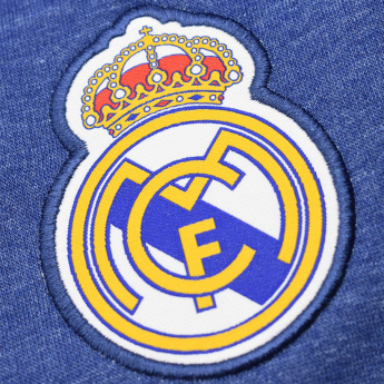 Real Madrid férfi kapucnis pulóver Zip azul