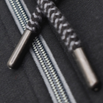 Real Madrid férfi kapucnis pulóver Zip gris