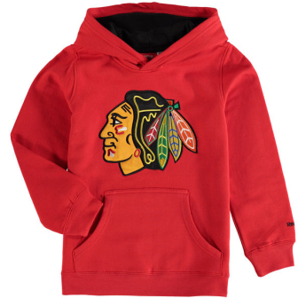 Chicago Blackhawks gyerek kapucnis pulóver Prime Applique red