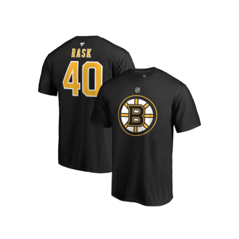 Boston Bruins férfi póló #40 Tuukka Rask black
