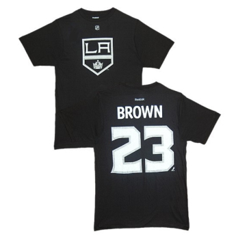 Los Angeles Kings férfi póló #23 Dustin Brown black