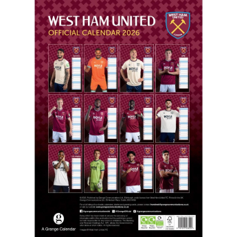 West Ham United naptár 2026