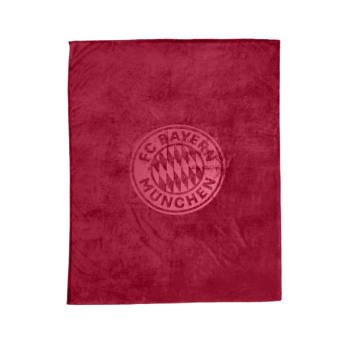 Flísová deka BAYERN MNICHOV bordeaux