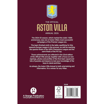 Aston Villa könyv évkönyv 2026