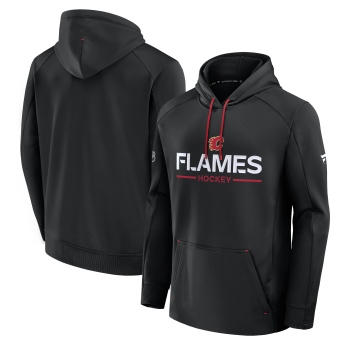 Calgary Flames férfi kapucnis pulóver Authentic Pro Rink Poly Fleece POH
