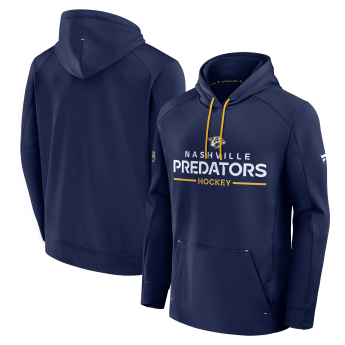 Nashville Predators férfi kapucnis pulóver Authentic Pro Rink Poly Fleece POH