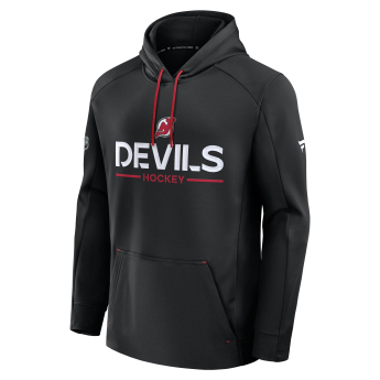 New Jersey Devils férfi kapucnis pulóver Authentic Pro Rink Poly Fleece POH