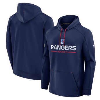 New York Rangers férfi kapucnis pulóver Authentic Pro Rink Poly Fleece POH
