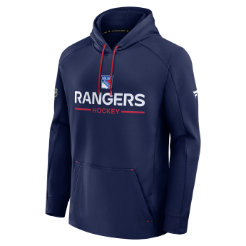 New York Rangers férfi kapucnis pulóver Authentic Pro Rink Poly Fleece POH