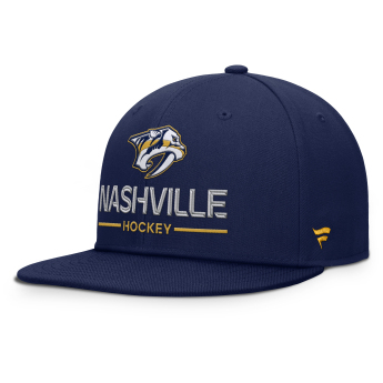 Nashville Predators baseball flat sapka Authentic Pro A/Cap Flat Brim Square Visor Structured Adjustable