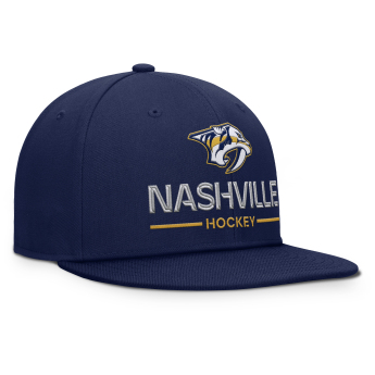 Nashville Predators baseball flat sapka Authentic Pro A/Cap Flat Brim Square Visor Structured Adjustable