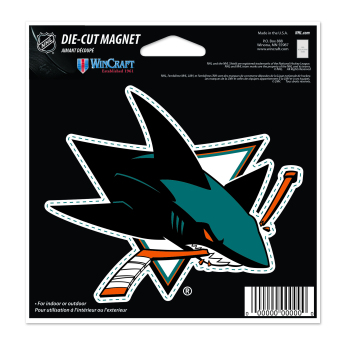 San Jose Sharks mágnes Die Cut