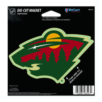 Minnesota Wild mágnes Die Cut