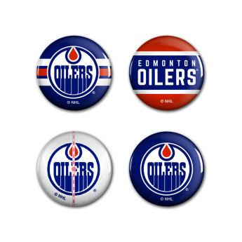 Edmonton Oilers kitűző Button 4 Pack