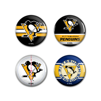 Pittsburgh Penguins kitűző Button 4 Pack