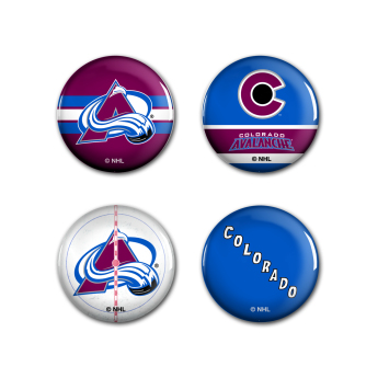 Colorado Avalanche kitűző Button 4 Pack