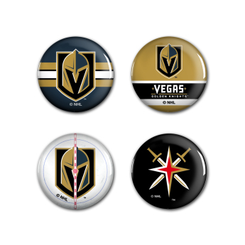 Vegas Golden Knights kitűző Button 4 Pack