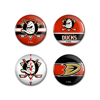 Anaheim Ducks kitűző Button 4 Pack