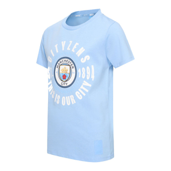 Manchester City gyerek póló Big Logo